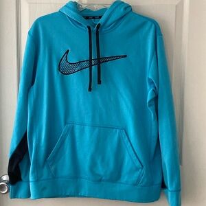 Nike Therma-Fit Hoodie Pullover Size M Blue Black